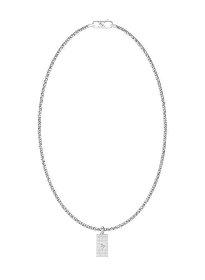 GUESS Logo 26 Inch 4G Pave Pendant Necklace